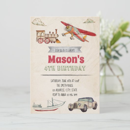 Beförderung Geburtstagseinladung Einladung (Stehend Vorderseite)