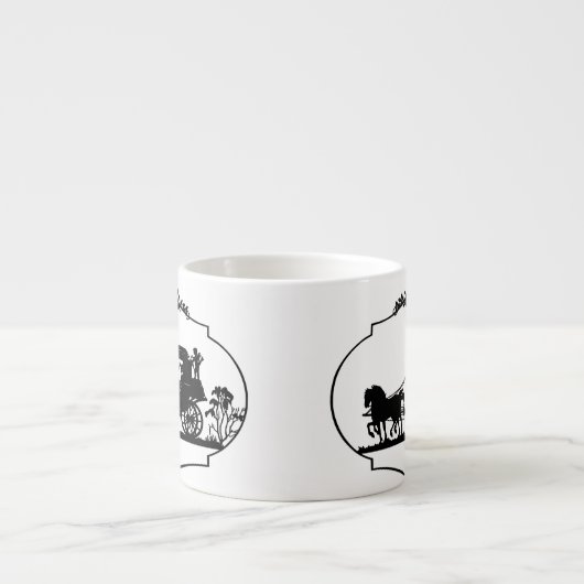 Beförderung mit gepflegtem Kleid und Geschenken Espressotasse (Vorderseite)