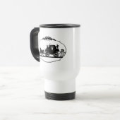Beförderung mit gepflegtem Kleid und Geschenken Reisebecher (Vorderseite Links)