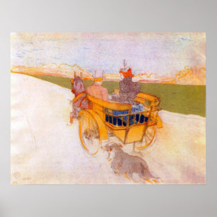 Beförderung mit Hund durch Toulouse-Lautrec Poster