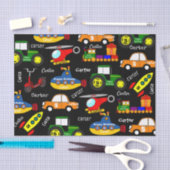 Beförderung mit Personalisiertem Namen und Alter  Seidenpapier (Handwerk)