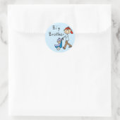 Beförderung von Big Brother Tshirts und Geschenken Runder Aufkleber (Tasche)