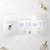 Beförderung von Haustieren Dreifach Gefaltete Karte (Innenseite)