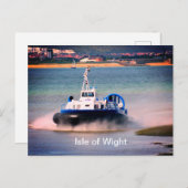 Beförderung von Hovercraft "Isle of Wight" Postkarte (Vorne/Hinten)