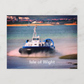 Beförderung von Hovercraft "Isle of Wight" Postkarte (Vorderseite)