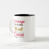 Beförderung von Königin Harness Horse Women Zweifarbige Tasse (Vorderseite Links)