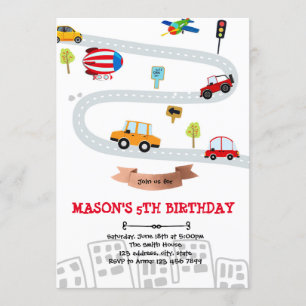Beförderung von Notfallfahrzeugen Geburtstagskarte Einladung