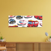 Beförderung von Polizei, Ambulanz und Feuerwehr Leinwanddruck (Insitu (Wohnzimmer))