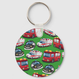 Beförderung von Polizei, Ambulanz und Feuerwehr Schlüsselanhänger