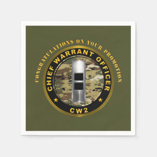 Beförderung zum Chief Warrant Officer 2 (CW2)  Serviette