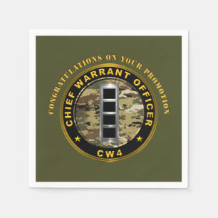 Beförderung zum Chief Warrant Officer 4 (CW4)   Serviette