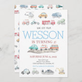 Beförderung zum Geburtstag Einladung (Vorne/Hinten)