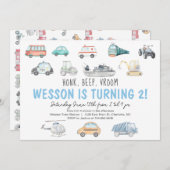 Beförderung zum Geburtstag Einladung (Vorne/Hinten)