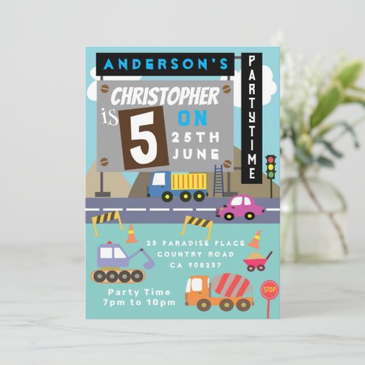 Beförderung zum Geburtstag Einladung (Stehend Vorderseite)