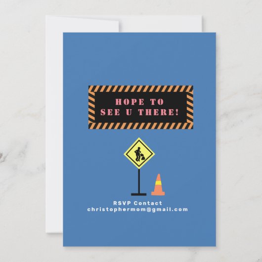 Beförderung zum Geburtstag Einladung (Rückseite)