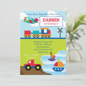 Beförderung zum Geburtstag Einladungen für Jungen (Stehend Vorderseite)