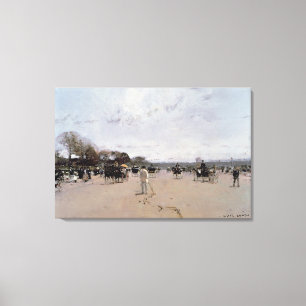 Beförderungen auf den Champs Elysees Leinwanddruck