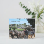 Beförderungen auf der Insel Mackinac Postkarte (Stehend Vorderseite)
