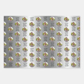 Beförderungs-Gratulations-Personalnachricht Gesche Geschenkpapier Set (Vorderseite 3)