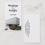 Beförderungs-u. Fracht-Visitenkarte Visitenkarte (Vorne/Hinten)
