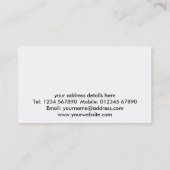 Beförderungs-und Fracht-Visitenkarte Visitenkarte (Rückseite)