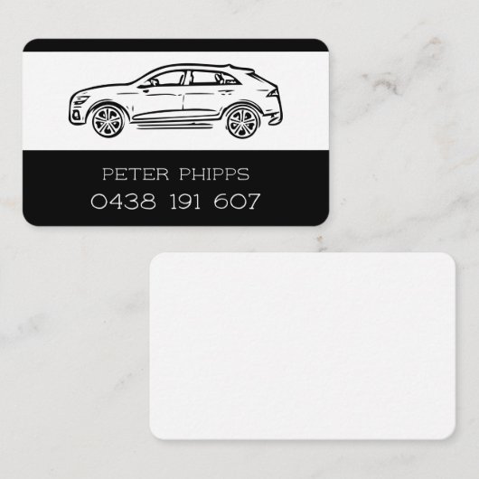 Beförderungsdienstkarte Visitenkarte (Vorne/Hinten)