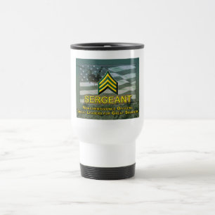 Beförderungsgeschenk für Army Sergeant Reisebecher