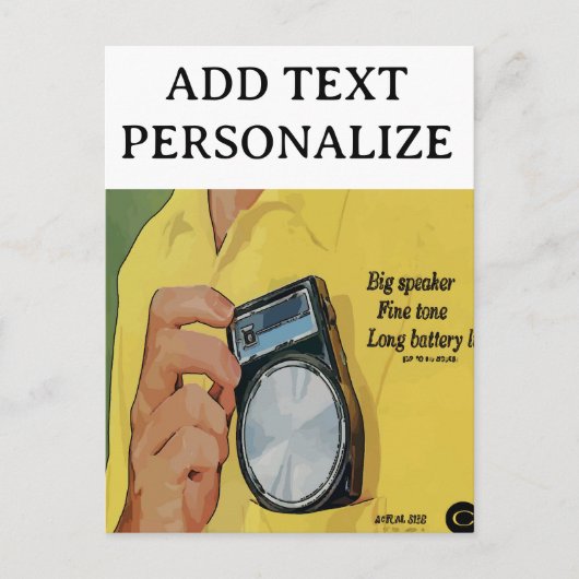 Before Cell Phone, Transistor Radios Postkarte (Vorderseite)