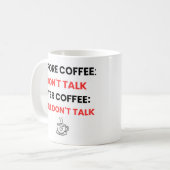 Before Coffee Don't Talk - Funny Sarcastic   Kaffeetasse (Vorderseite Links)