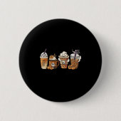 Before Coffee Pumpkin Sce Halloween Costume Button (Vorderseite)