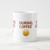 Before During After Coffee Mood Vector Art Jumbo-Tasse (Vorderseite)