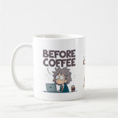 Before During After Coffee Mood Vector Art Kaffeetasse (Links)
