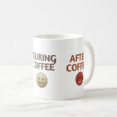 Before During After Coffee Mood Vector Art Kaffeetasse (VorderseiteRechts)