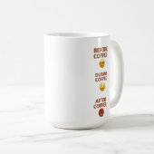 Before During After Coffee Mood Vector Art Kaffeetasse (VorderseiteRechts)