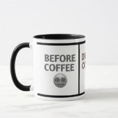 Before During After Coffee Mood Vector Art Tasse (Links)