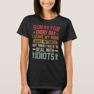 Befragung des Landerprüfers jeden Tag Cartog T-Shirt