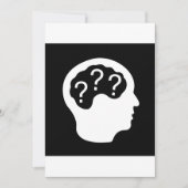 Befragung von Aufforderungen Einladung (Vorderseite)