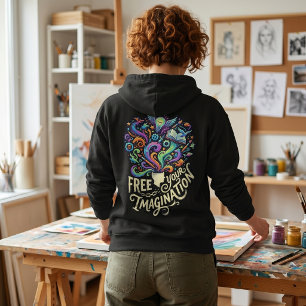 Befreie deine Vorstellungskraft: Psychedelische Ge Hoodie