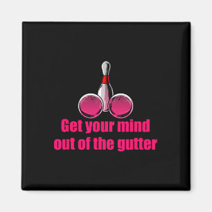 Befreie deinen Geist aus der Gassenhumor-Bowlingku Magnet