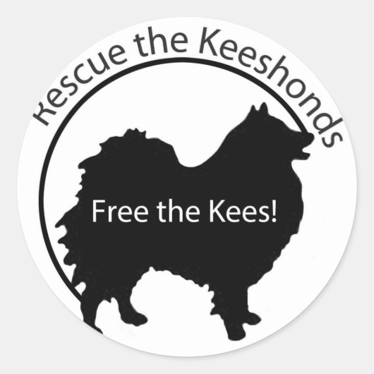 Befreie die Kees! Runder Aufkleber (Vorderseite)