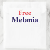 Befreie Melania Rechteckiger Aufkleber (Tasche)