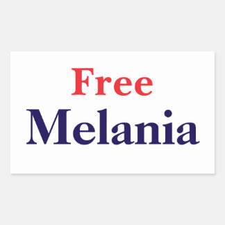 Befreie Melania Rechteckiger Aufkleber