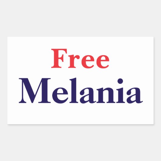 Befreie Melania Rechteckiger Aufkleber (Vorderseite)