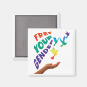 Befreien Sie Ihr Geschlecht Magnet (Vorderseite/Rückseite)