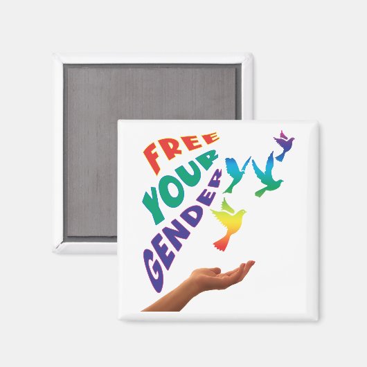 Befreien Sie Ihr Geschlecht Magnet (Vorderseite/Rückseite)