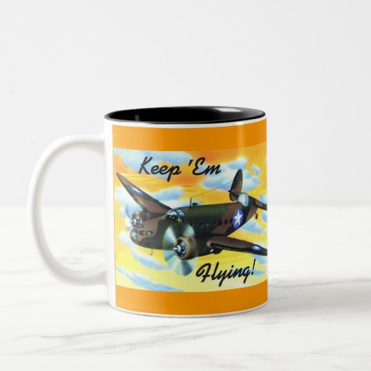 Befreier B24 Zweifarbige Tasse (Links)