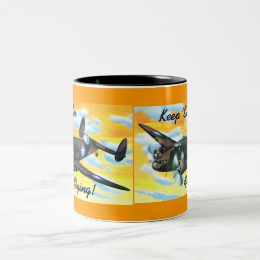 Befreier B24 Zweifarbige Tasse (Mittel)