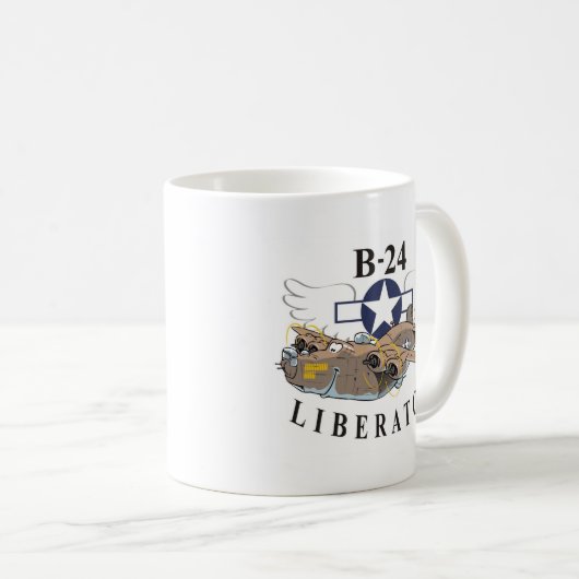 Befreier B-24 Kaffeetasse (VorderseiteRechts)