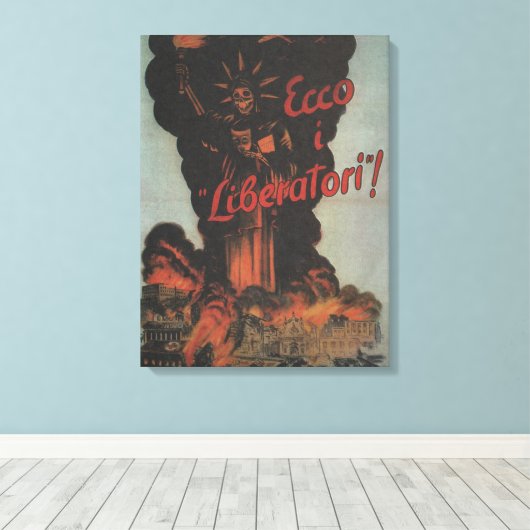 Befreier Propaganda Poster Leinwanddruck (Insitu (Holzboden))