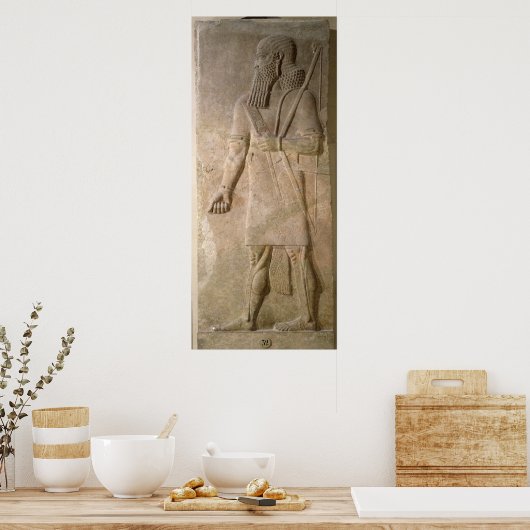 Befreiung eines assyrischen Kriegers Poster (Küche)